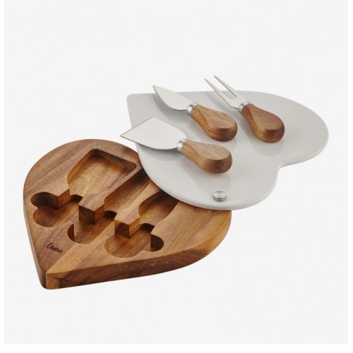 Cihiara Alessi  Kahverengi Ahşap Peynir Sunum Tabağı Acacia Elegance Collection