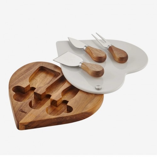Cihiara Alessi  Kahverengi Ahşap Peynir Sunum Tabağı Acacia Elegance Collection