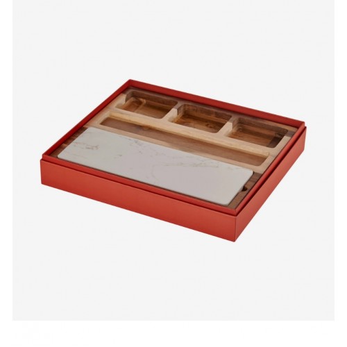 Chiara Alessi Kahverengi Ahşap Peynir Sunum Tabağı Acacia Elegance Collection