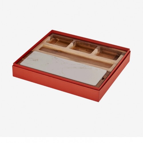 Chiara Alessi Kahverengi Ahşap Peynir Sunum Tabağı Acacia Elegance Collection