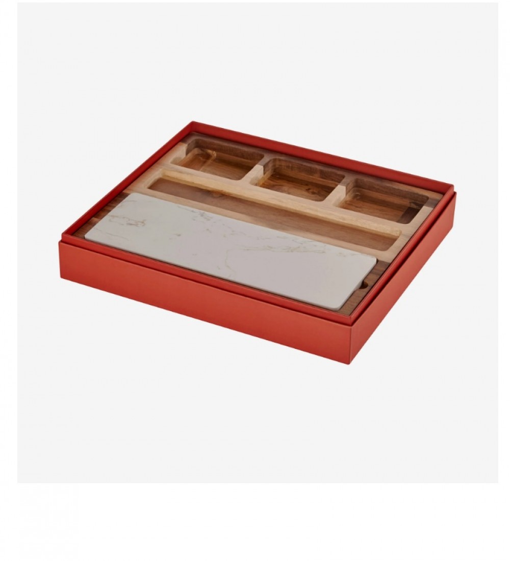 Chiara Alessi Kahverengi Ahşap Peynir Sunum Tabağı Acacia Elegance Collection