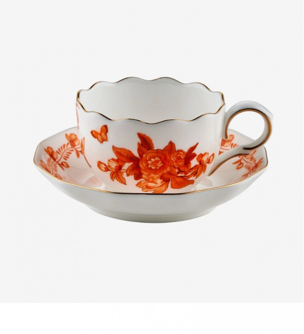 Chiara Alessi Turuncu Porselen Kahve Fincan Seti 100 Ml Primavera Collection  CAPBC984OR2