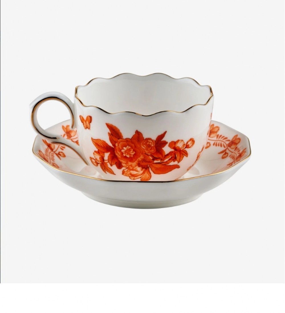 Chiara Alessi Turuncu Porselen Kahve Fincan Seti 100 Ml Primavera Collection  CAPBC984OR2