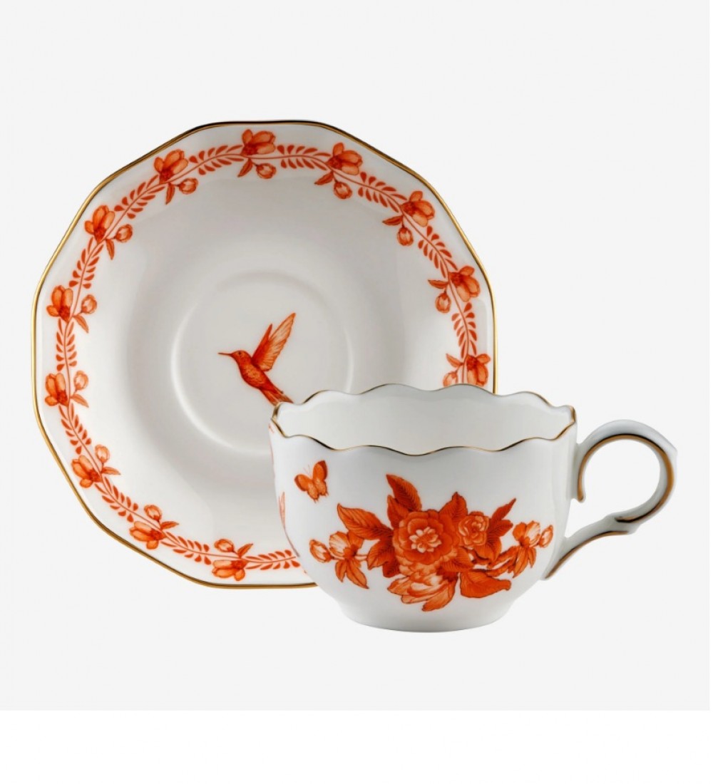 Chiara Alessi Turuncu Porselen Kahve Fincan Seti 100 Ml Primavera Collection  CAPBC984OR2
