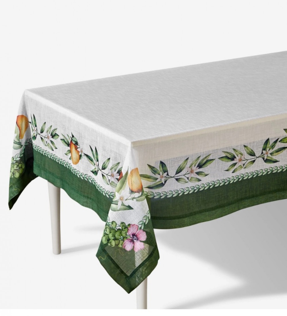 Chiara Alessi Yeşil Polyester Masa Örtüsü 160X240 Cm CATCCD160240GR