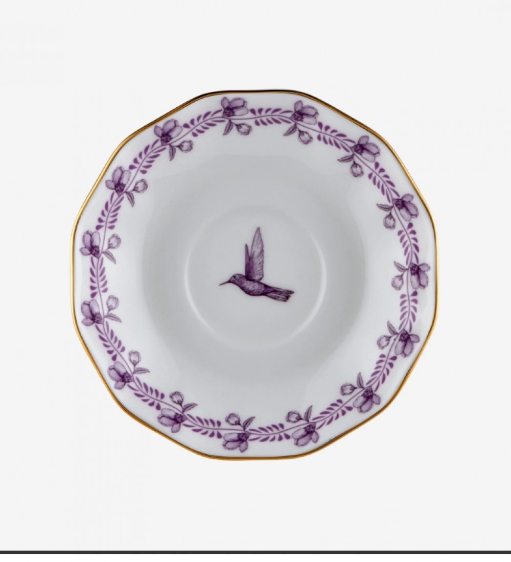 Mor Porselen Kahve Fincan Seti 85 Ml Primavera Collection by Chiara Alessi