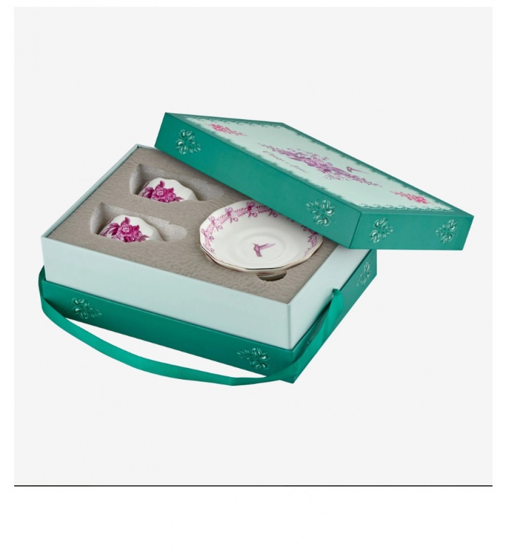 Pembe Porselen Kahve Fincan Seti 85 Ml Primavera Collection by Chiara Alessi