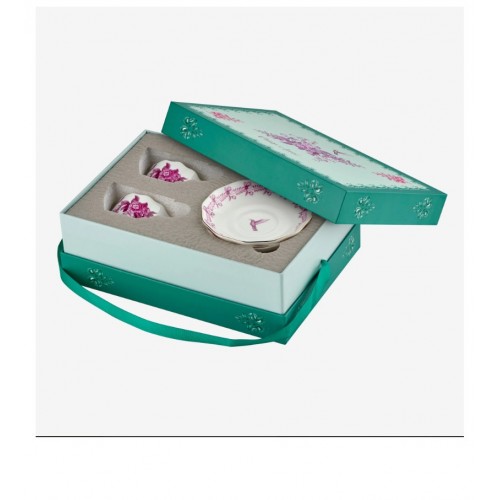 Pembe Porselen Kahve Fincan Seti 85 Ml Primavera Collection by Chiara Alessi