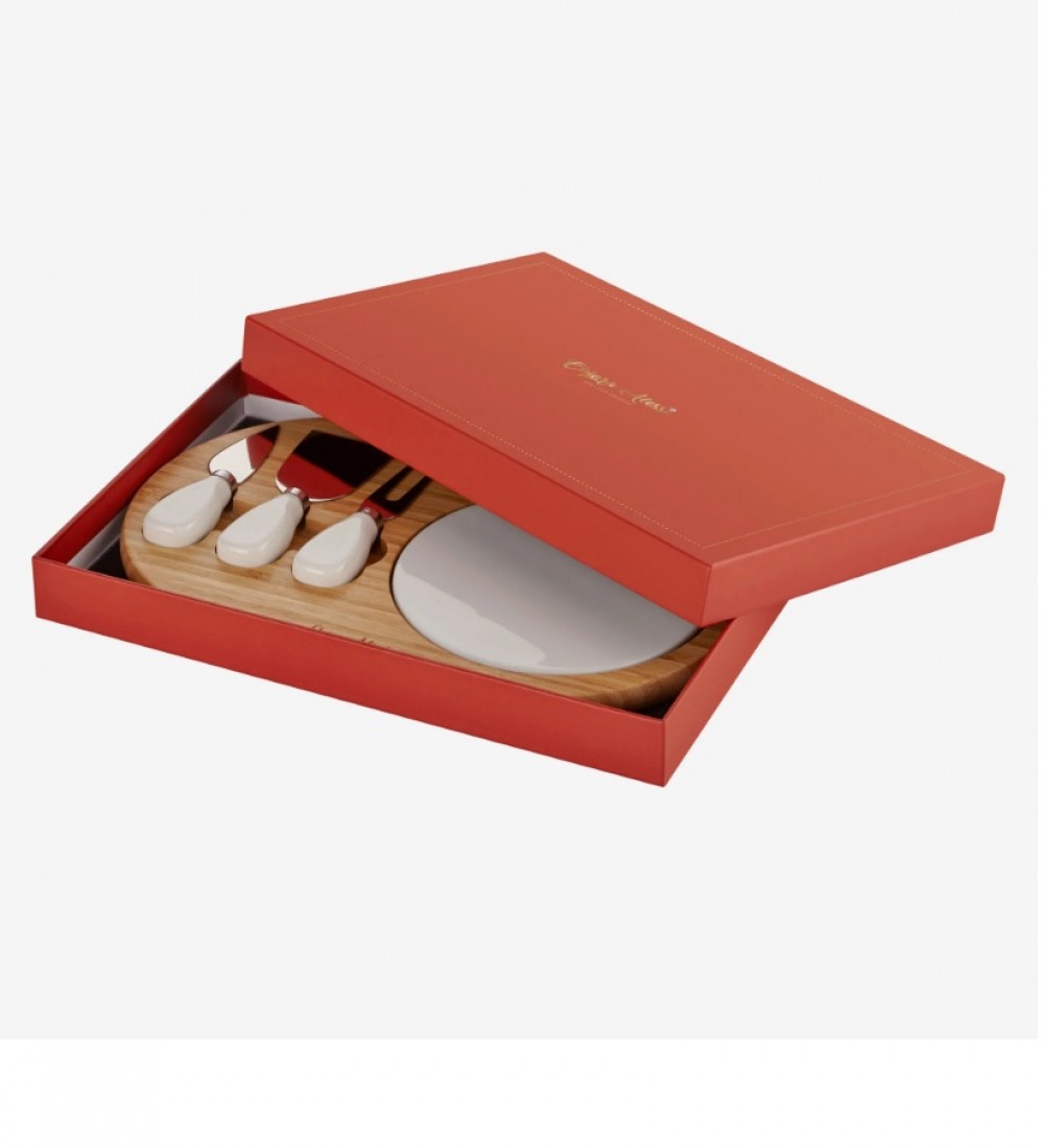 Chiara Alessi Kahverengi Ahşap Peynir Sunum Tabağı Acacia Elegance Collection