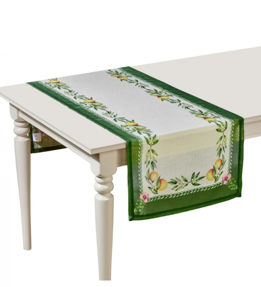 Chiara Alessi Yeşil Polyester Runner 50X150 Cm CARNCD50150GR
