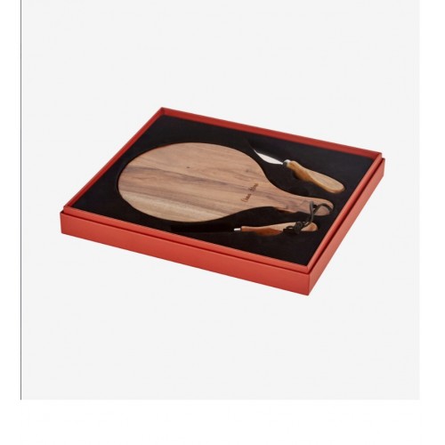 Chiara Alessi Kahverengi Ahşap Peynir Sunum Tabağı Acacia Elegance Collection