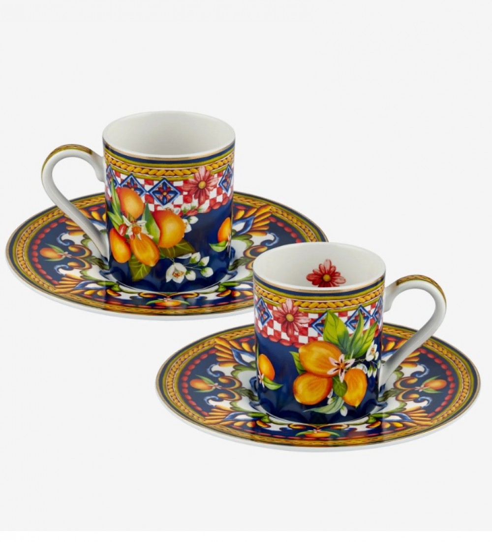Chiara Alessi Mavi Porselen Kahve Fincan Seti 120 Ml