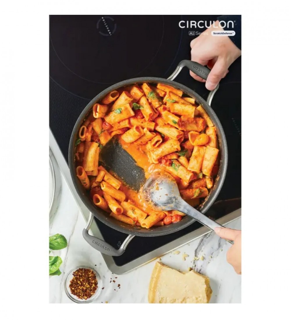 Circulon Cam Kapaklı Sığ Tencere 28 CM