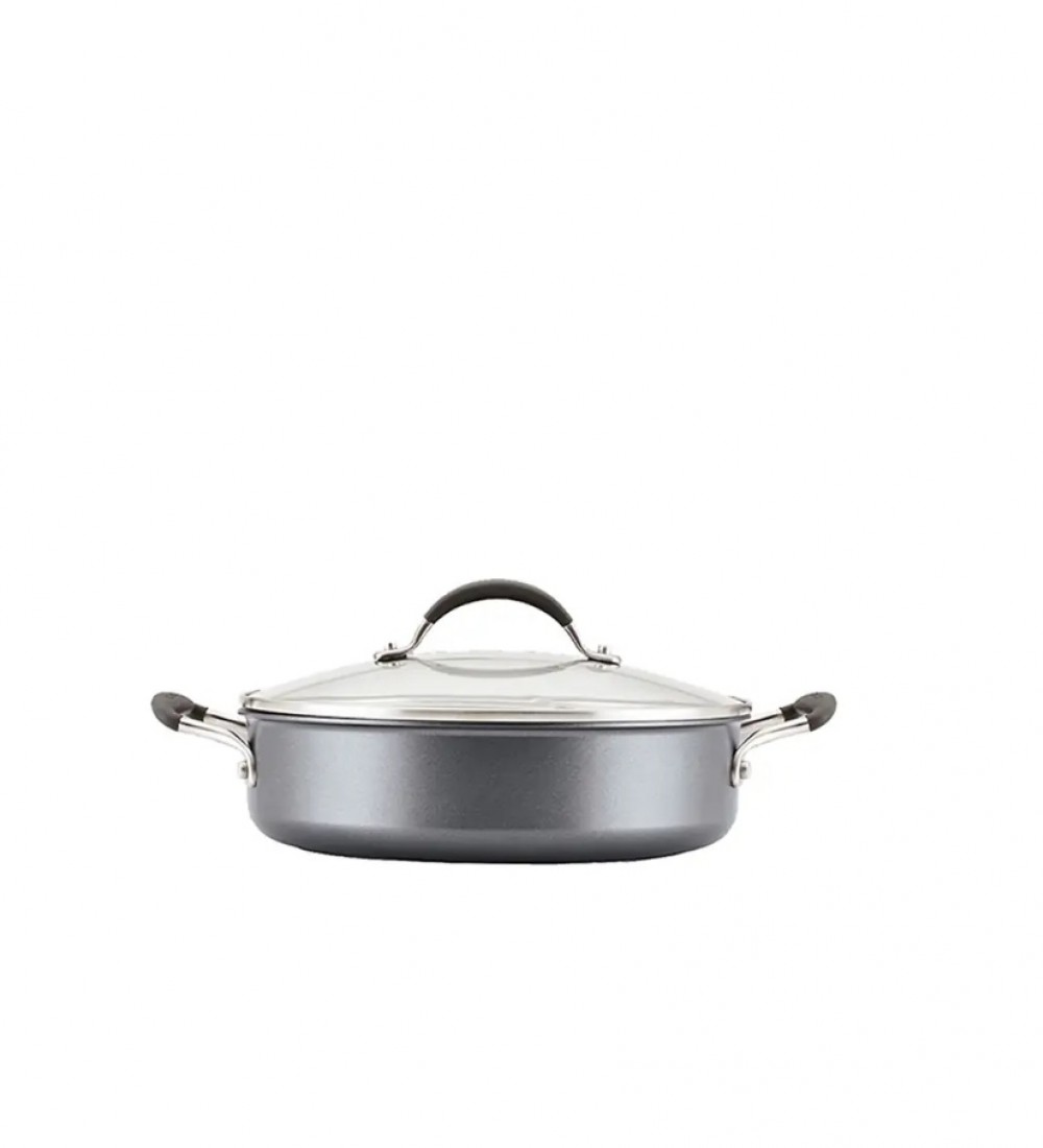 Circulon Cam Kapaklı Sığ Tencere 28 CM