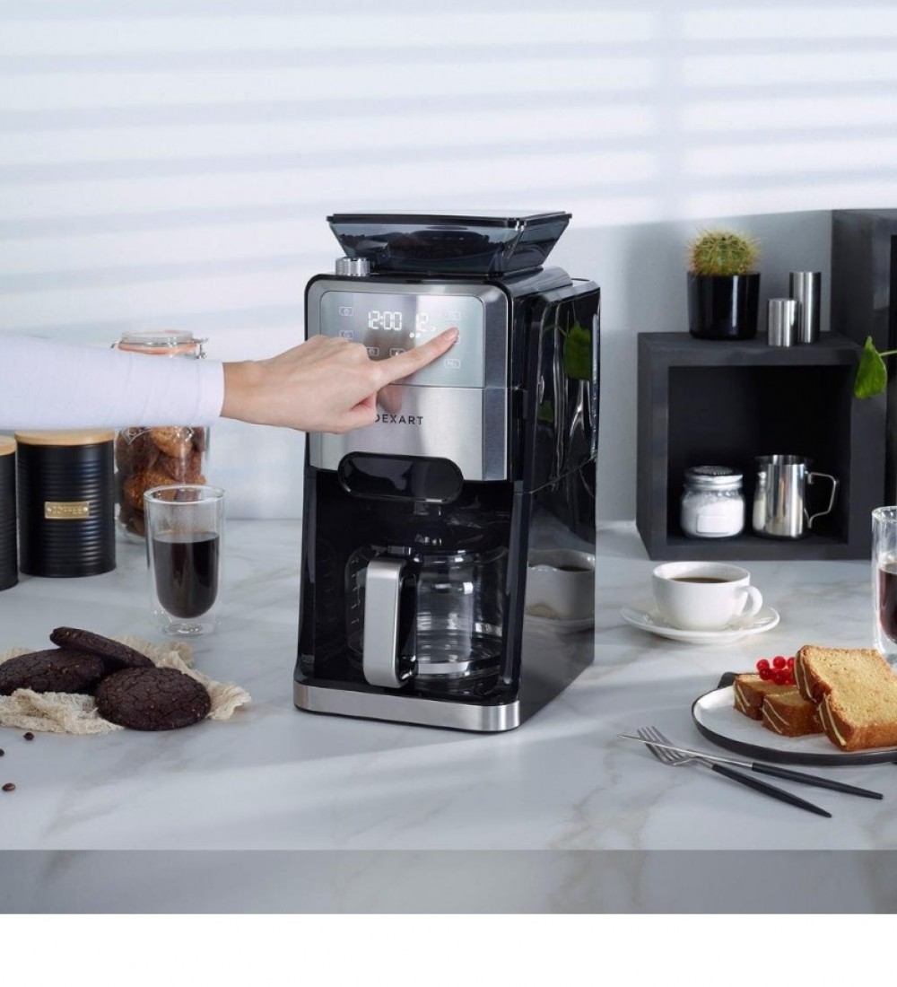 Dexart GrindBrew Öğütücülü Filtre Kahve Makinesi KC102C
