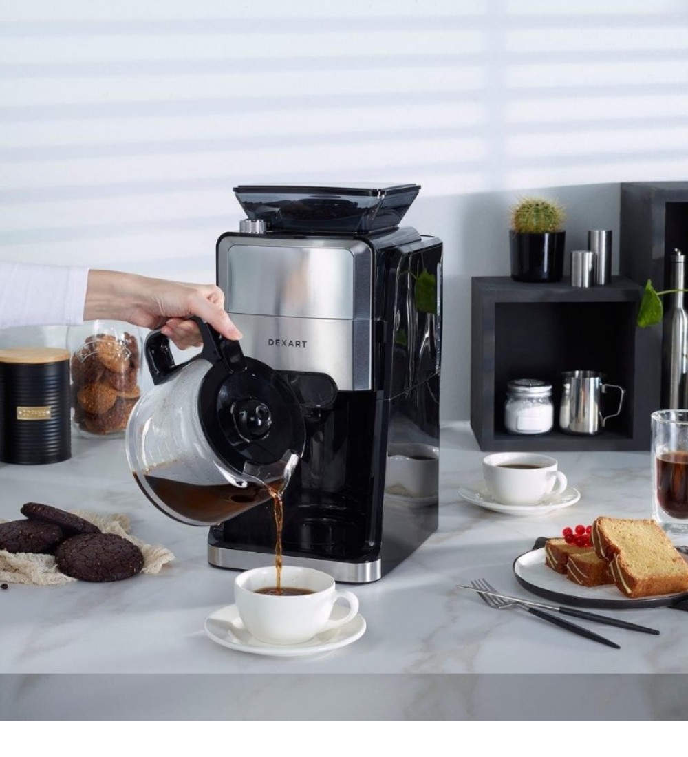 Dexart GrindBrew Öğütücülü Filtre Kahve Makinesi KC102C