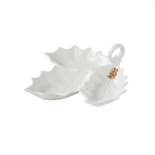 Easy Life Holly Berries Porselen Meze Tabağı 22*20 cm