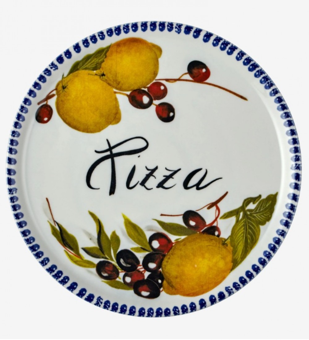 EDELWEISS ITALY LİMON DESENLİ PİZZA TABAĞI 33 CM