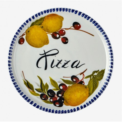 EDELWEISS ITALY LİMON DESENLİ PİZZA TABAĞI 33 CM