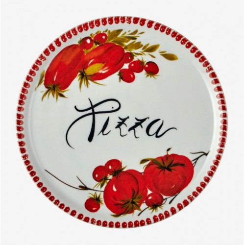 EDELWEISS ITALY DOMATES DESENLİ PİZZA TABAĞI 33 CM