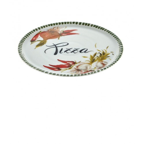 EDELWEISS ITALI SARIMSAK DESENLİ PİZZA TABAĞI 33 CM