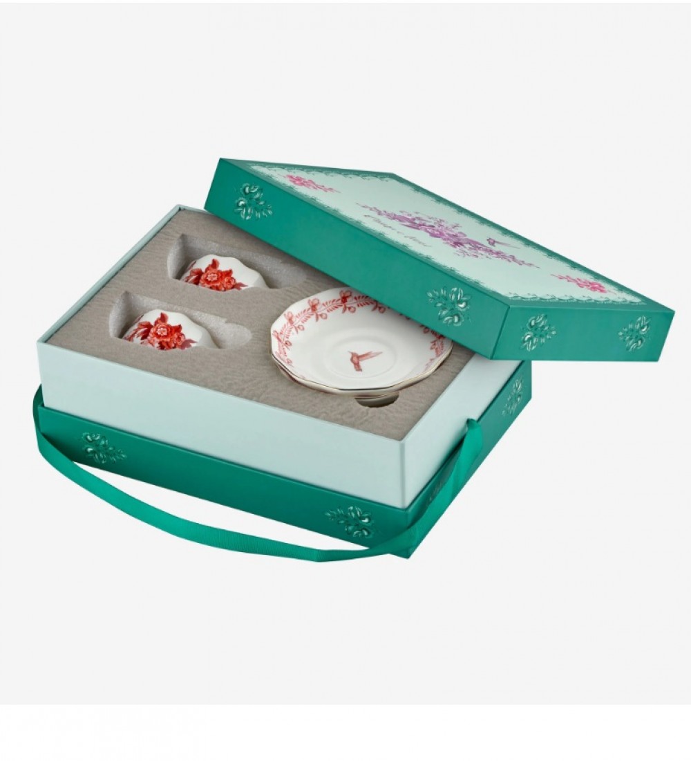 Chiara Alessi Kırmızı Porselen Kahve Fincan Seti 100 Ml Primavera Collection CAPBC984RD2