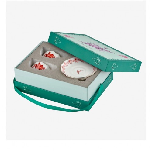 Chiara Alessi Kırmızı Porselen Kahve Fincan Seti 100 Ml Primavera Collection CAPBC984RD2