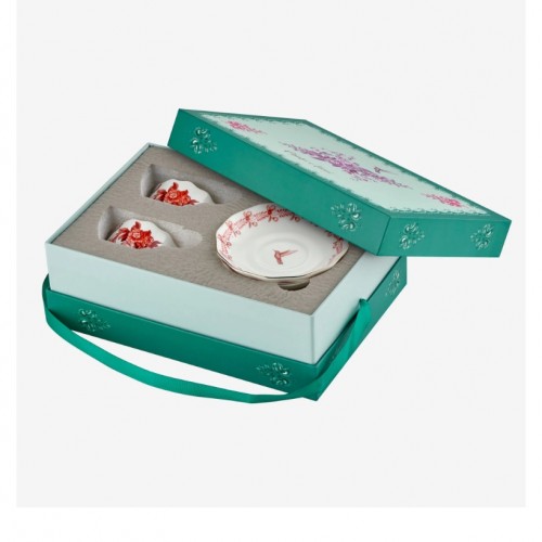 Chiara Alessi Kırmızı Porselen Kahve Fincan Seti 100 Ml Primavera Collection CAPBC984RD2