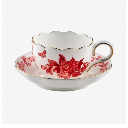 Chiara Alessi Kırmızı Porselen Kahve Fincan Seti 100 Ml Primavera Collection CAPBC984RD2