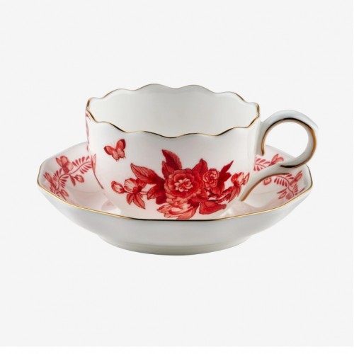 Chiara Alessi Kırmızı Porselen Kahve Fincan Seti 100 Ml Primavera Collection CAPBC984RD2