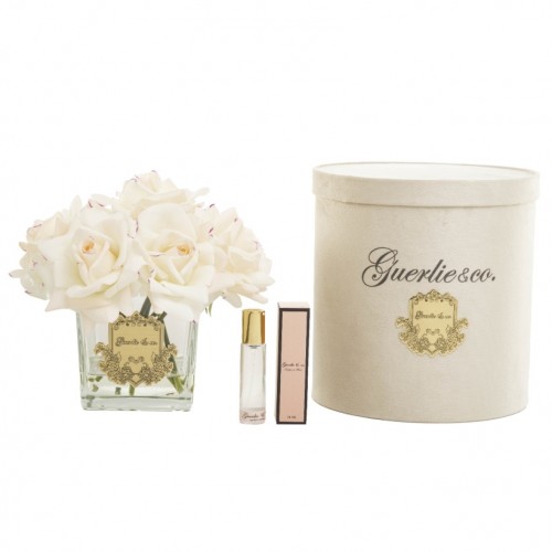 GUERLİE & CO 7 GÜL KREM PEMBE KARE GOLD 