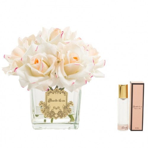 GUERLİE & CO 7 GÜL KREM PEMBE KARE GOLD 