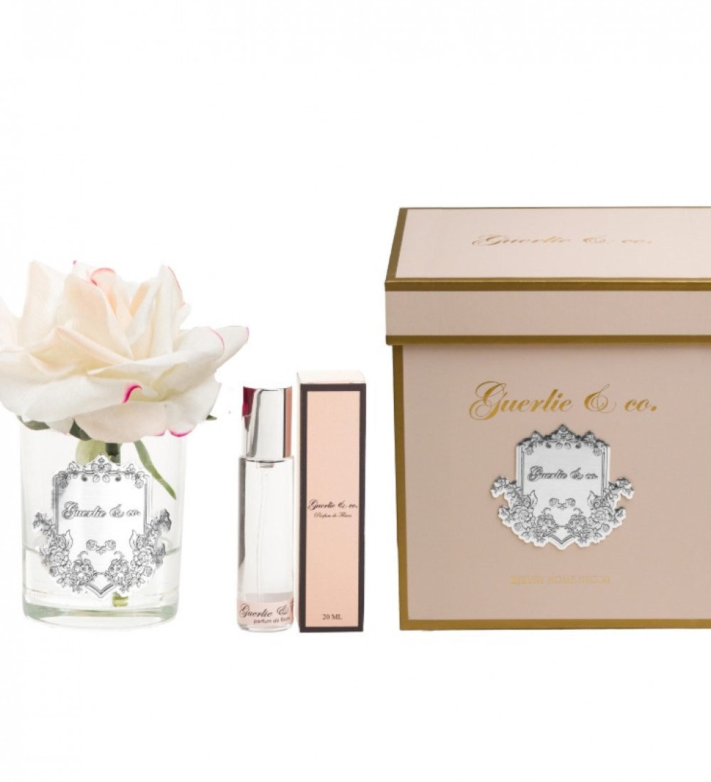 Guerlie&co. Krem Pembe Tek Gül Gümüş