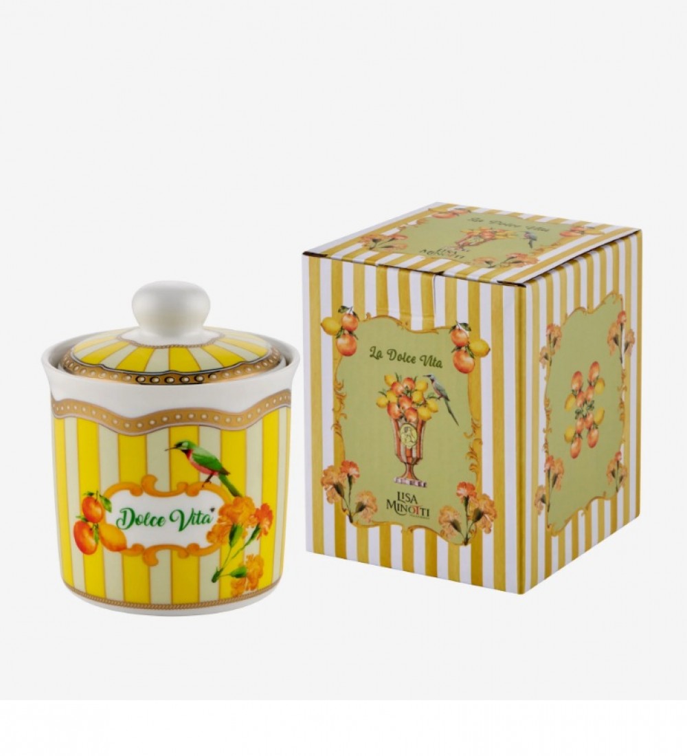 Lisa Minotti Sarı Porselen Saklama Kabı 300 Ml LMPPLSC300YL