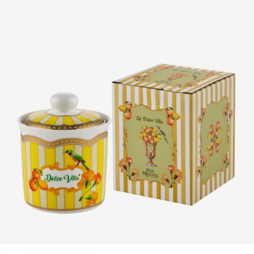 Lisa Minotti Sarı Porselen Saklama Kabı 300 Ml LMPPLSC300YL