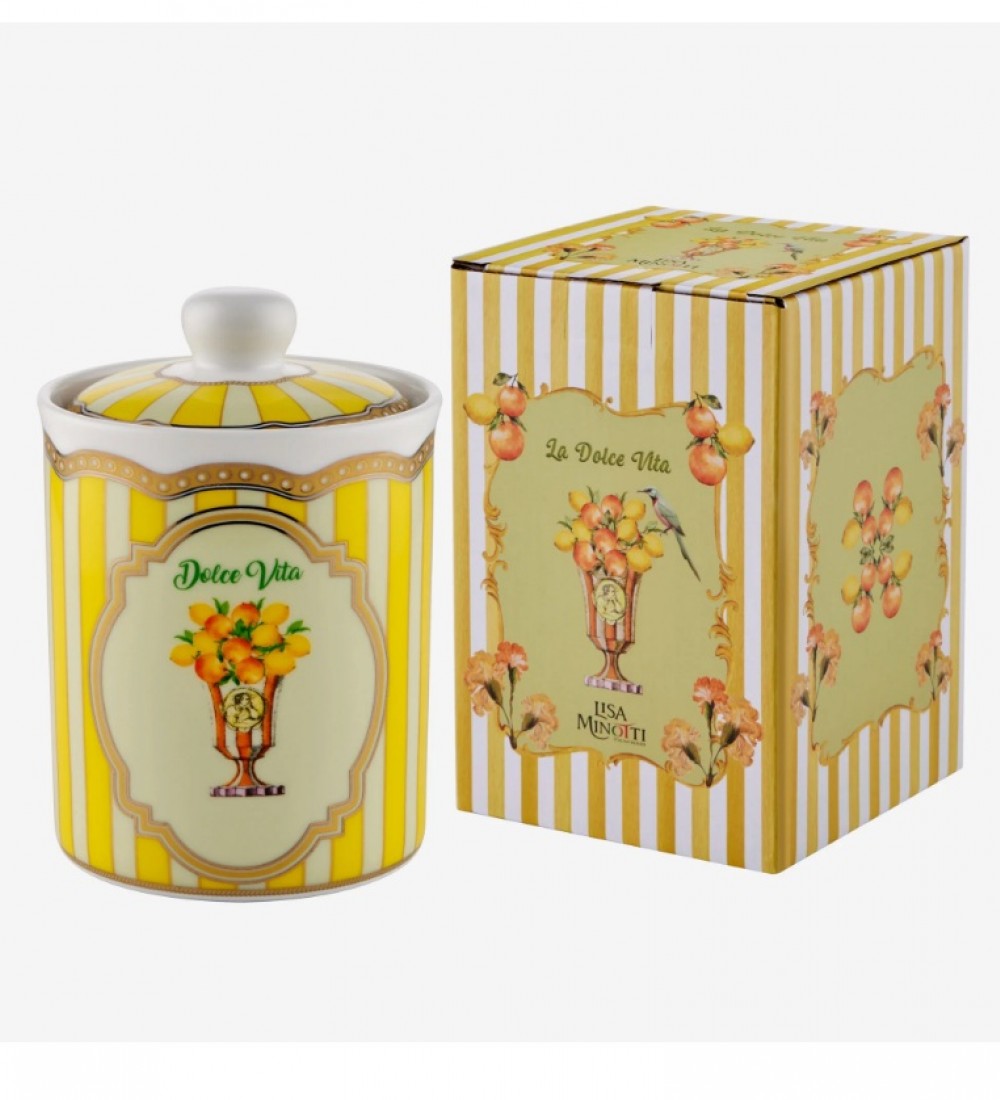 Lisa Minotti Sarı Porselen Saklama Kabı 700 Ml LMPPLBC700YL