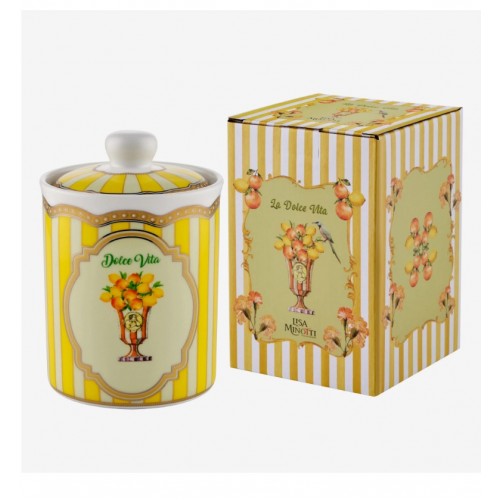 Lisa Minotti Sarı Porselen Saklama Kabı 700 Ml LMPPLBC700YL