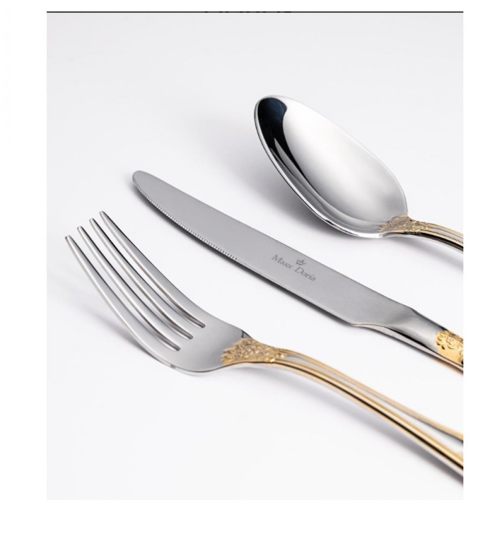 Maxx Doria Vienna G Decorated 6 Kişilik 42 Parça Çatal Kaşık Bıçak Takımı PA1067