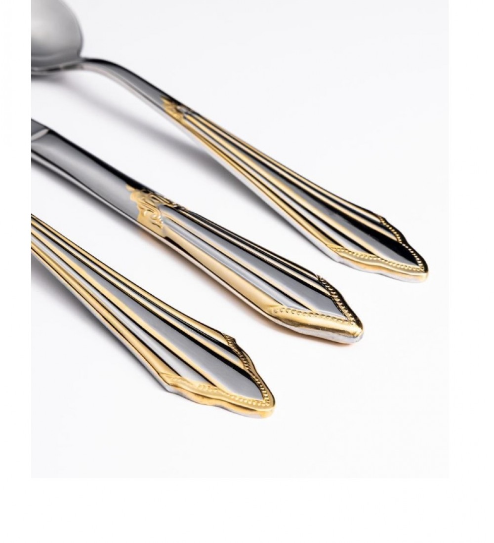 Maxx Doria Prague G Decorated 6 Kişilik 42 Parça Çatal Kaşık Bıçak Takımı PA1059