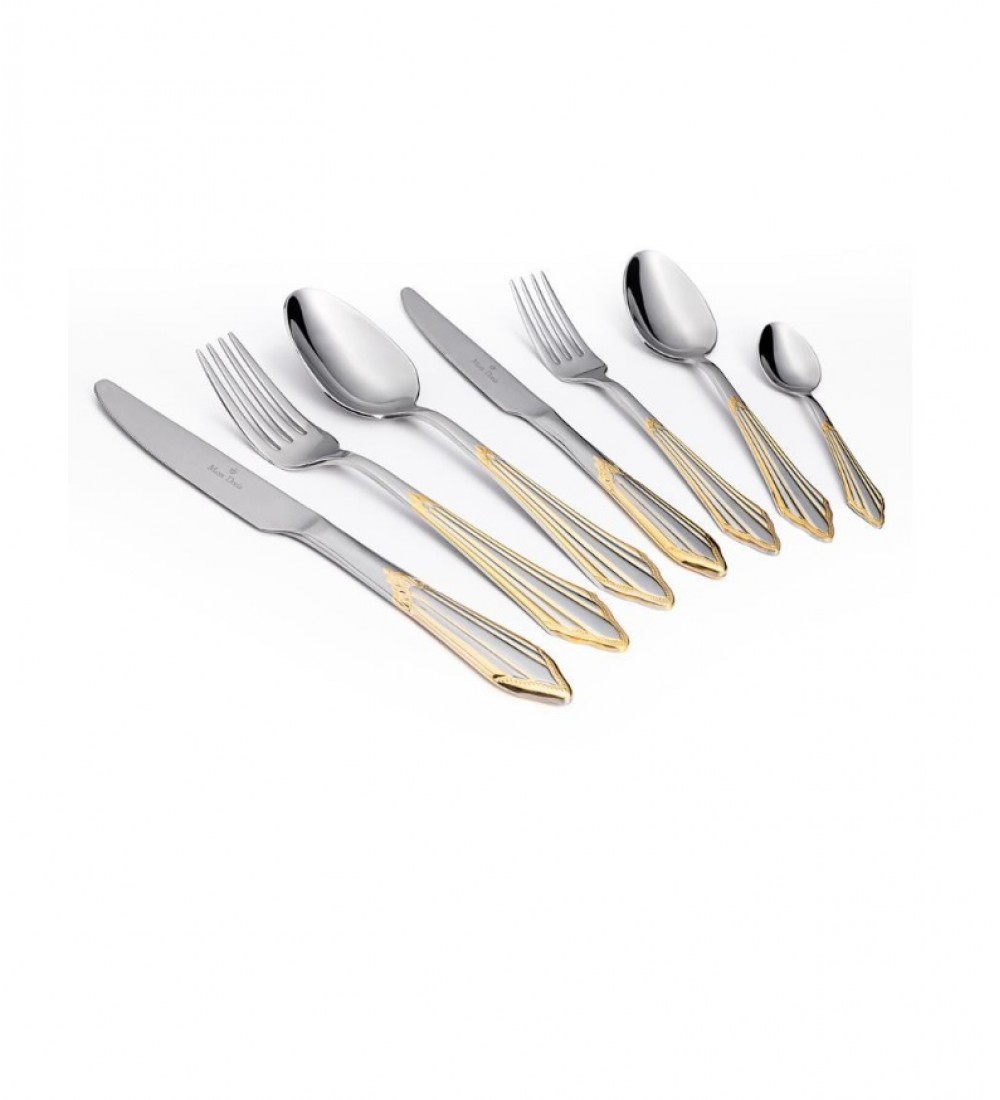 Maxx Doria Prague G Decorated 6 Kişilik 42 Parça Çatal Kaşık Bıçak Takımı PA1059