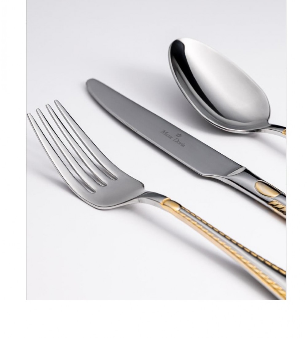 Maxx Doria Paris G Decorated 6 Kişilik 42 Parça Çatal Kaşık Bıçak Takımı PA1063