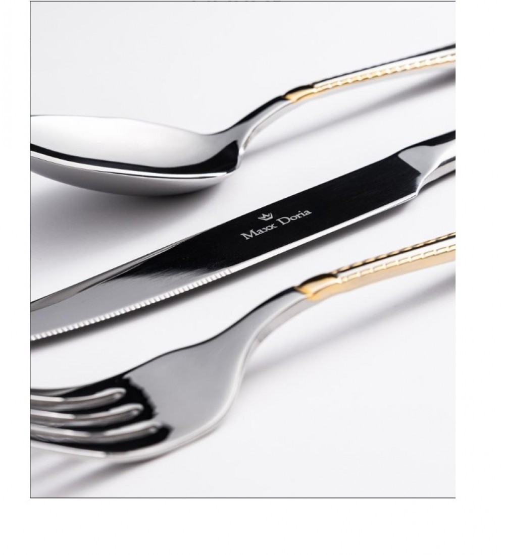 Maxx Doria Paris G Decorated 6 Kişilik 42 Parça Çatal Kaşık Bıçak Takımı PA1063