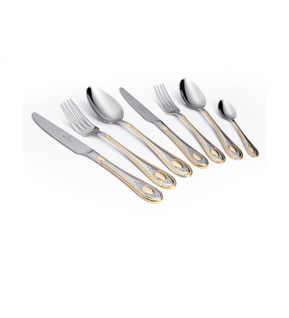 Maxx Doria Paris G Decorated 6 Kişilik 42 Parça Çatal Kaşık Bıçak Takımı PA1063