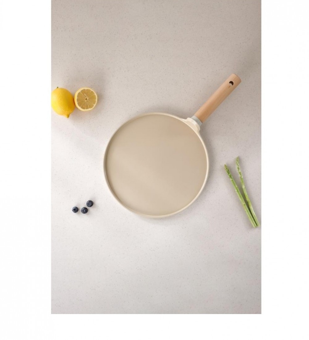 NEOFLAM FİKA ALÜMİNYUM DÖKÜM KREP TAVA 26CM BEJ D-NEOFCR126
