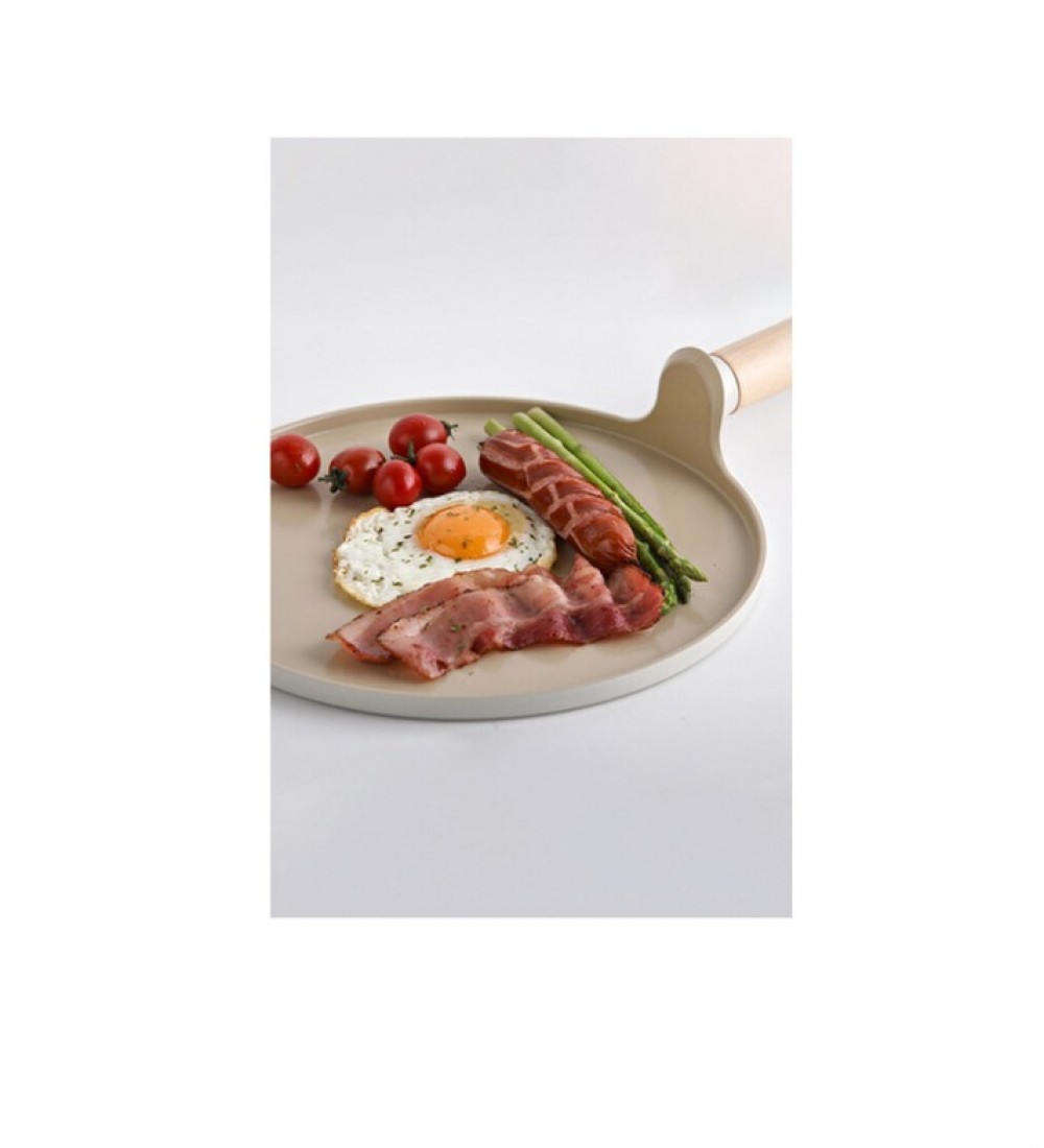 NEOFLAM FİKA ALÜMİNYUM DÖKÜM KREP TAVA 26CM BEJ D-NEOFCR126