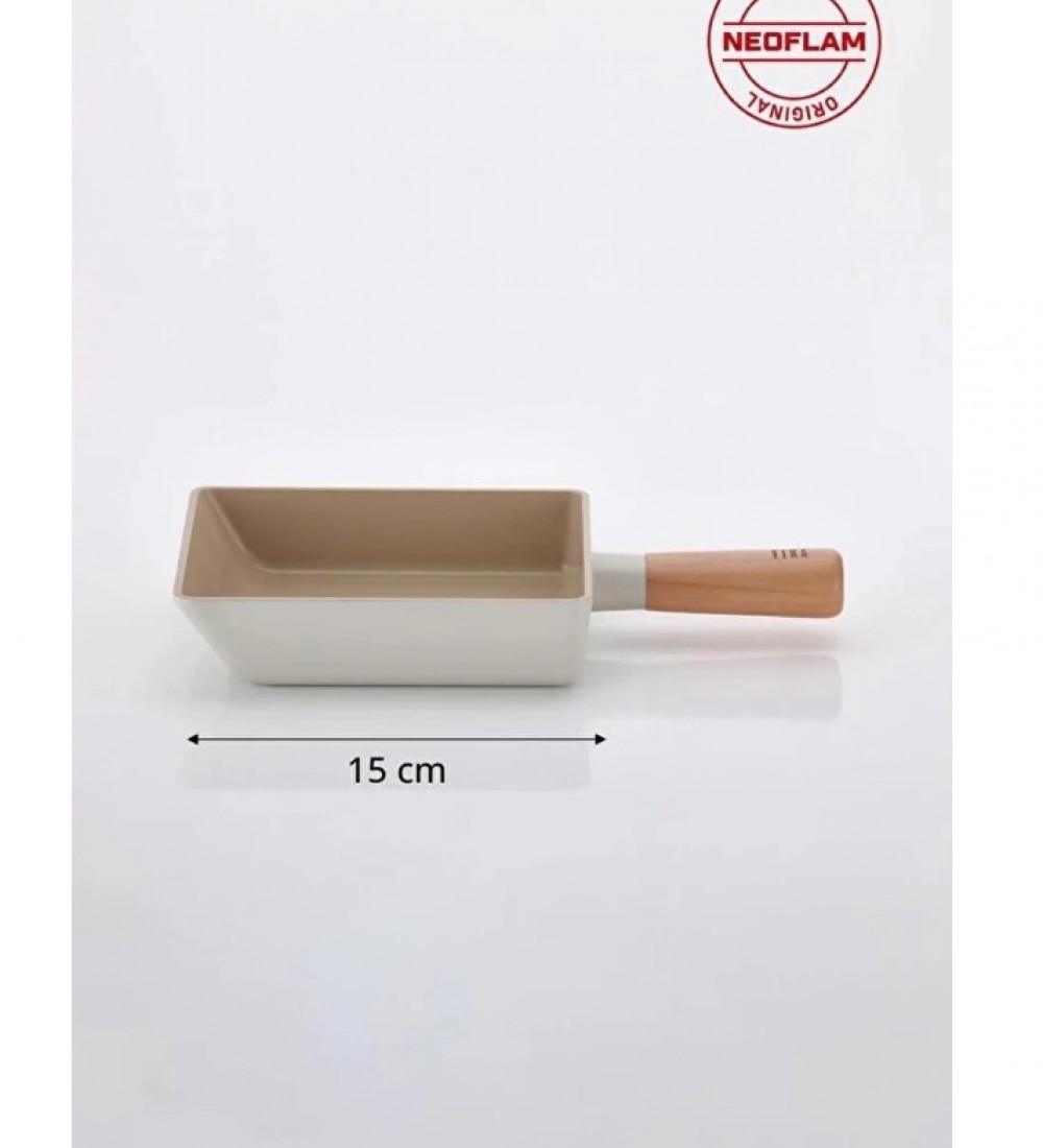 NEOFLAM FİKA ALÜMİNYUM DÖKÜM OMLET TAVA 15CM BEJ D-NEOF115
