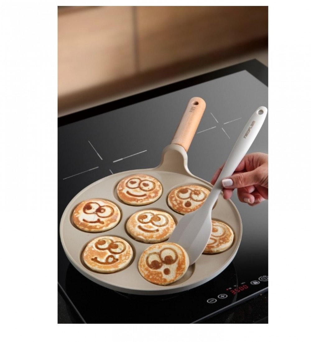 NEOFLAM FİKA ALÜMİNYUM DÖKÜM PANCAKE TAVASI 26CM BEJ D-NEOFPC126