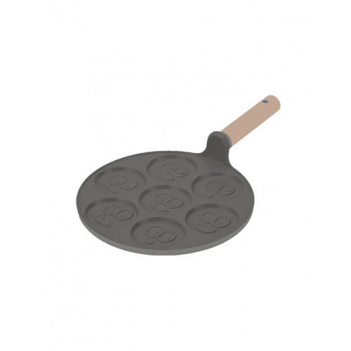 NEOFLAM FİKA ALÜMİNYUM DÖKÜM PANCAKE TAVASI 26CM GRİ D-NEOGPC126 