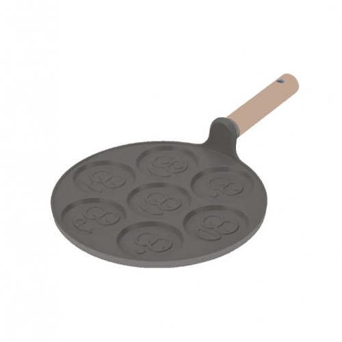 NEOFLAM FİKA ALÜMİNYUM DÖKÜM PANCAKE TAVASI 26CM GRİ D-NEOGPC126 