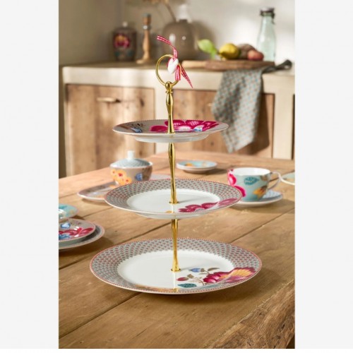 Pip Studio Haki Porselen Kek Standı 26,5 Cm 51018182